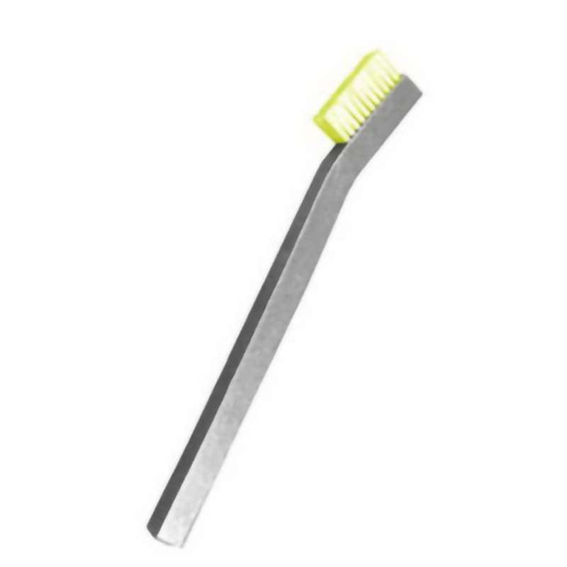 Scrub Brush, Static Dissipative, Nylon 7/16", .016 Bsr, Aluminum, 6-7/16" Handle, 3x11 Row, Hand LacedESD